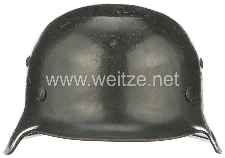 Wehrmacht Heer Stahlhelm M 35 mit 1 Emblem Bild 2