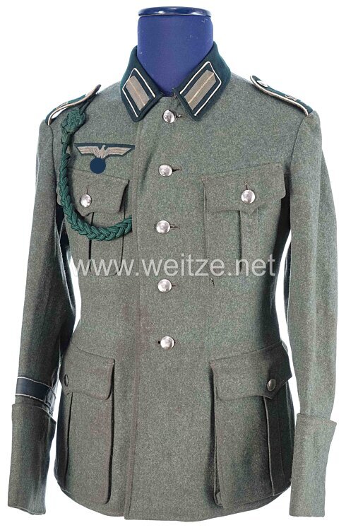 Wehrmacht Feldbluse M 40 für einen Jungschützen der Heeres-Unteroffiziersvorschule IV Hannover, 1. Kompanie Bild 2