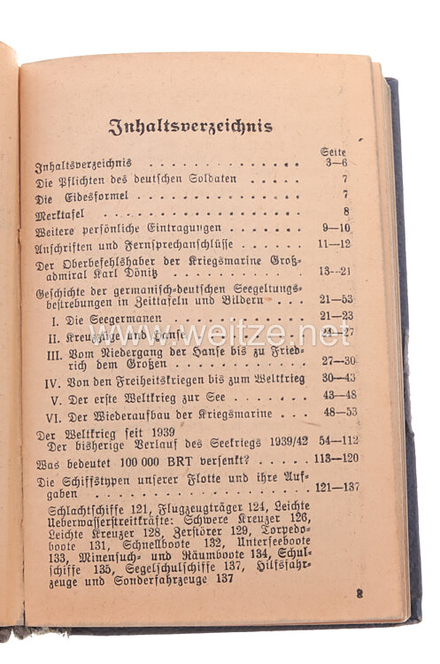 Taschenbuch für die Kriegsmarine 1944 Bild 2