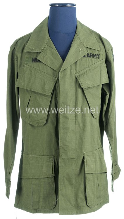 USA US Army Vietnam War: Jungle Jacket for a grunt who served in 3/34 Artillery of the 9 th Infantry Division  Bild 2