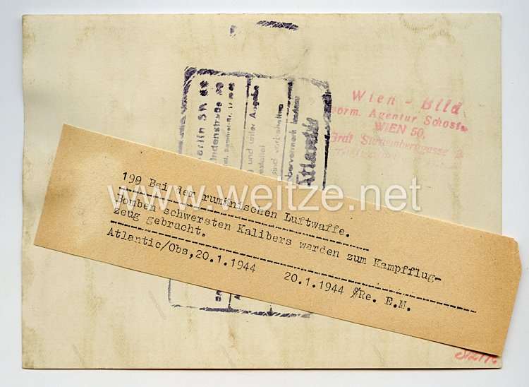 Luftwaffe Pressefoto:Bei der rumänischen Luftwaffe 20.1.1944 Bild 2