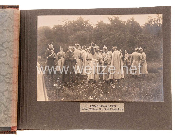 Deutsches Reich 1871-1918 Fotoalbum Oscar Tellgmann  „Aus vergangener Zeit“ – Fotoaufnahmen Kaiser Wilhelms II. bei Paraden und Manövern Bild 2