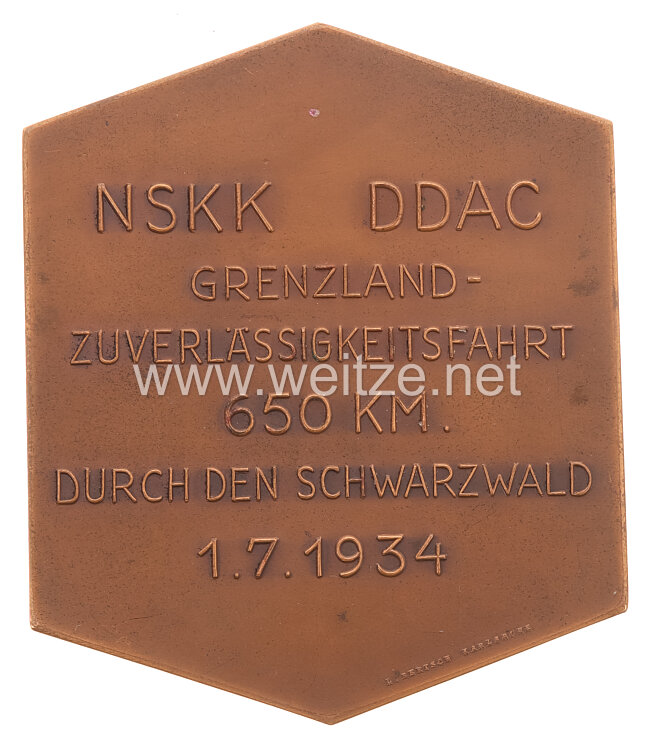 NSKK / DDAC - nichttragbare Teilnehmerplakette - 
