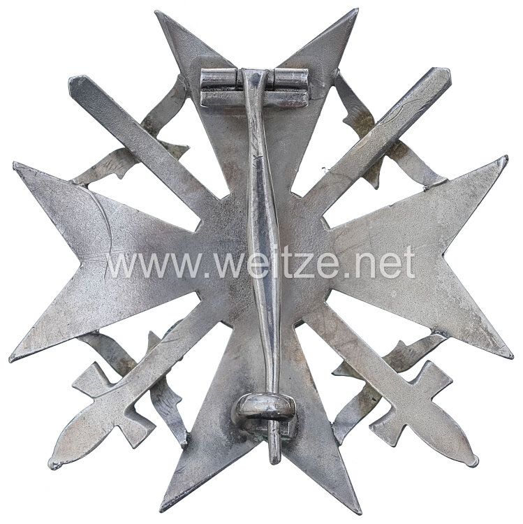 Spanienkreuz in Silber mit Schwertern - abgeänderte Form 1957  Bild 2