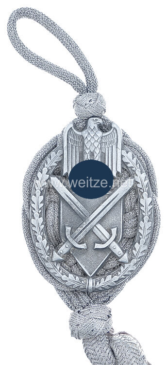 Wehrmacht Heer - Schützenschnur neuer Art 1. Stufe Infanterie Bild 2
