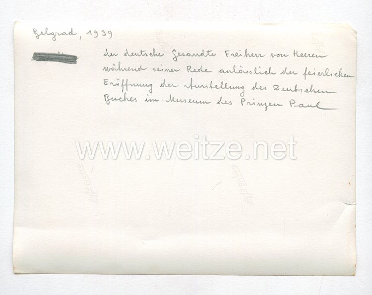 3. Reich Pressefoto: Eröffnung der Austellung des deutschen Buches im Museum des Prinzen Paul Bild 2
