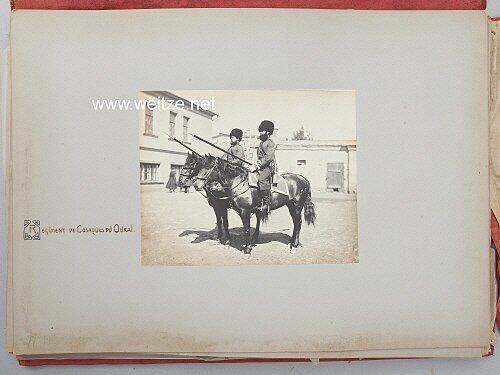 Rußland großes Geschenk-Fotoalbum der russischen Garde an König Viktor Emanuel von Italien. (ZU NR: 228216) Bild 2