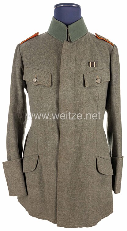 Preußen 1. Weltkrieg Feldbluse Modell 1915 für einen Leutnant im Feldartillerie Regiment Nr. 223  Bild 2