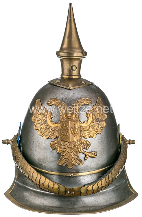 Schleswig-Holstein Helm Modell 1848 für Mannschaften der Dragoner Regimenter Bild 2