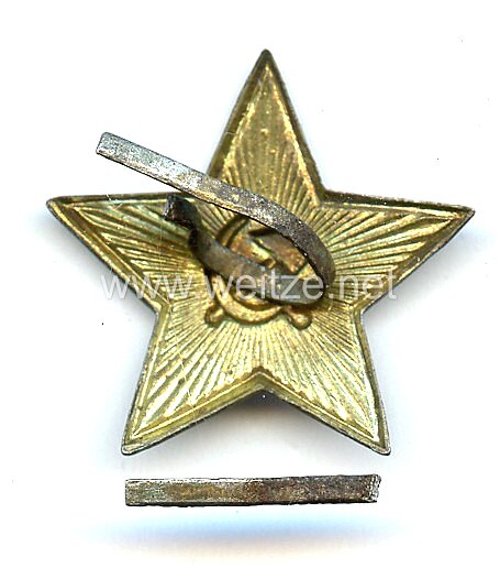 Sowjetunion Rote Armee 2. Weltkrieg, Stern für die Schirmmütze Bild 2