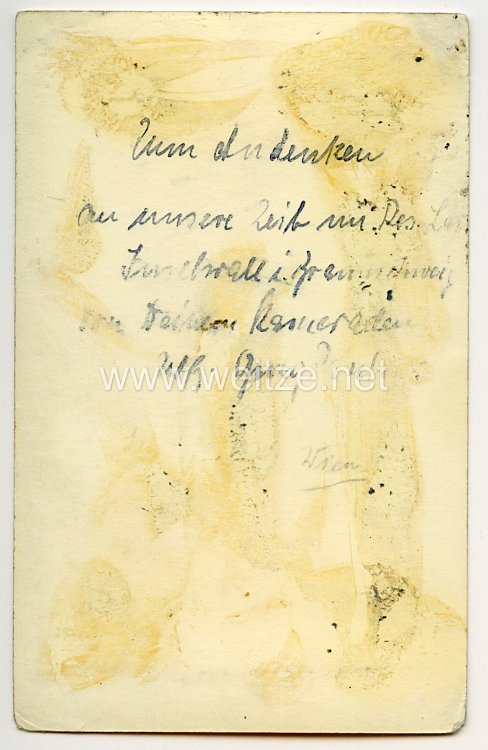 Heer - Originalunterschrift von Ritterkreuzträger Unteroffizier Georg Pankow Bild 2