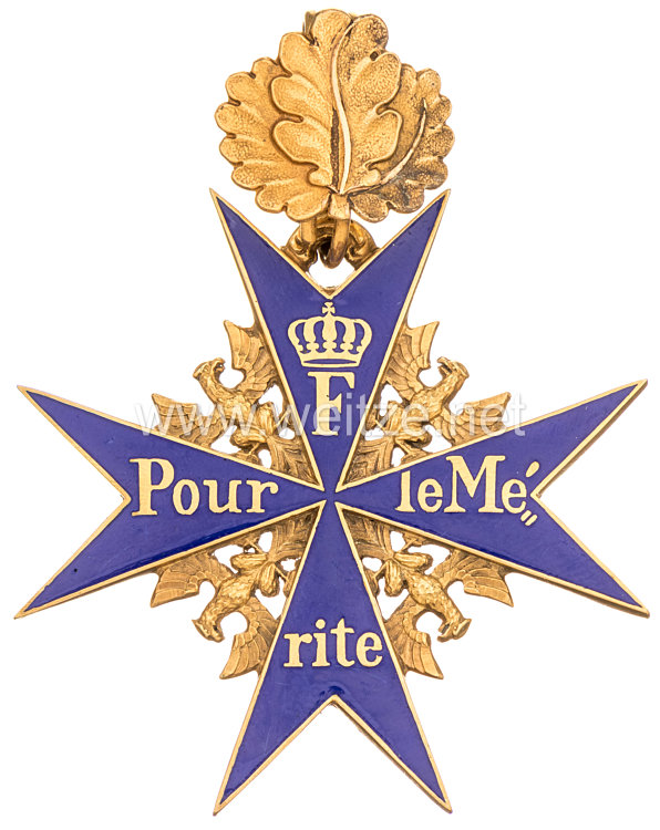 Preußen Orden Pour le Mérite mit Eichenlaub Bild 2