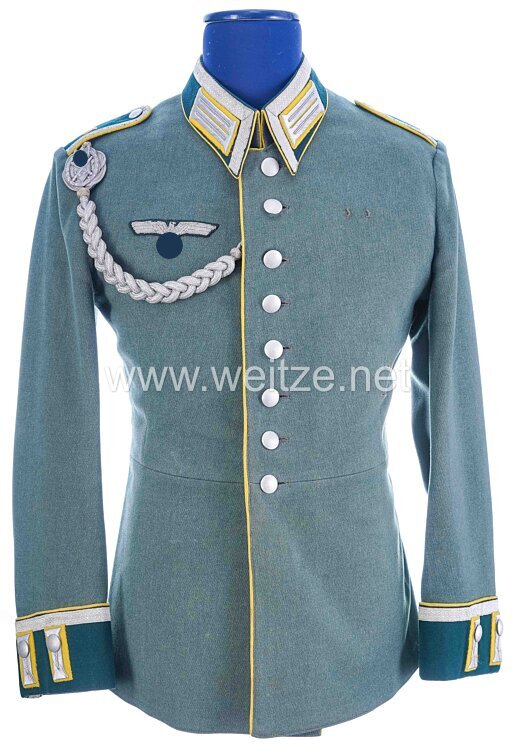 Wehrmacht Parade-Waffenrock für einen Unteroffizier der Heeresnachrichtenschule Bild 2