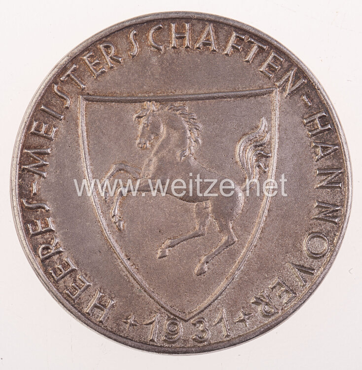 Reichswehr Nichttragbarer Silberner Ehrenpreis der Heeres -Meisterschaften 1931 in Hannover Bild 2