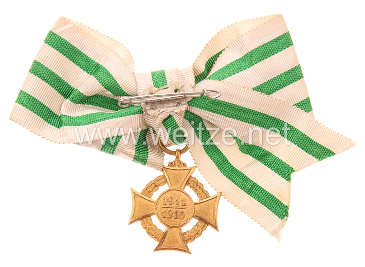 Sachsen Königreich Ehrenkreuz für freiwillige Krankenpflege im Kriege 1914/1916 Bild 2