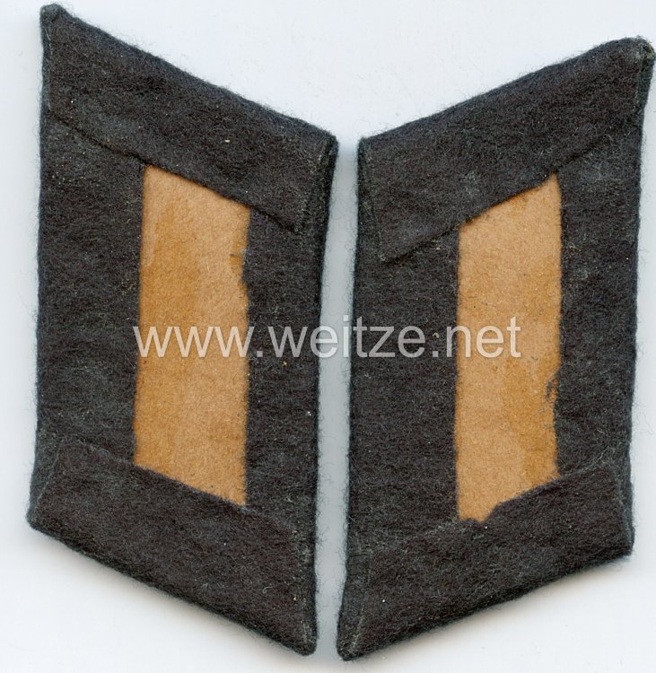 Wehrmacht Heer Paar Kragenspiegel für einen Offizier der Nachrichtentruppe  Bild 2
