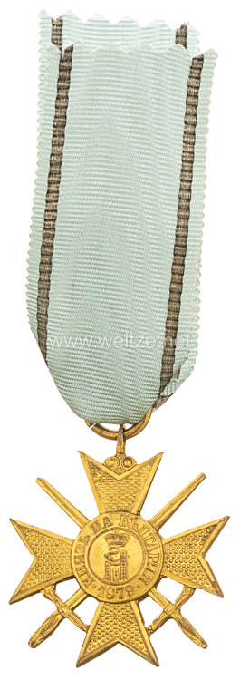 Bulgarien 1.Weltkrieg Militärverdienstkreuz mit Schwertern in Gold 1915 Bild 2