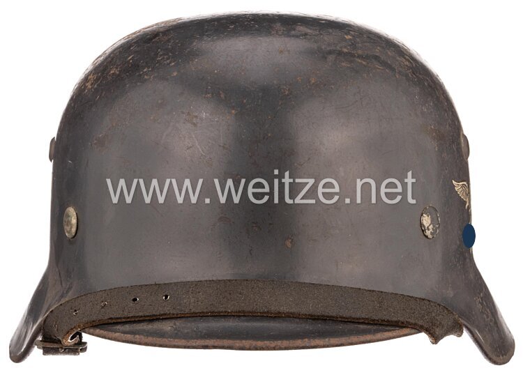 Luftwaffe Stahlhelm M 35 mit 2 Emblemen  Bild 2