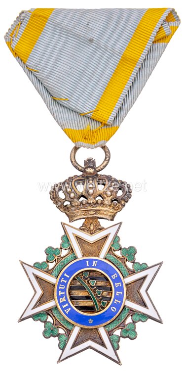 Sachsen Königreich Militär St. Heinrichs-Orden Ritterkreuz Bild 2