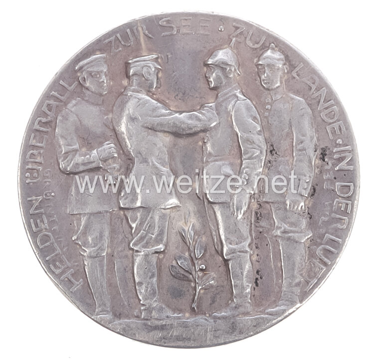 1. Weltkrieg - Patriotische Medaille Kaiser Wilhelm II. 