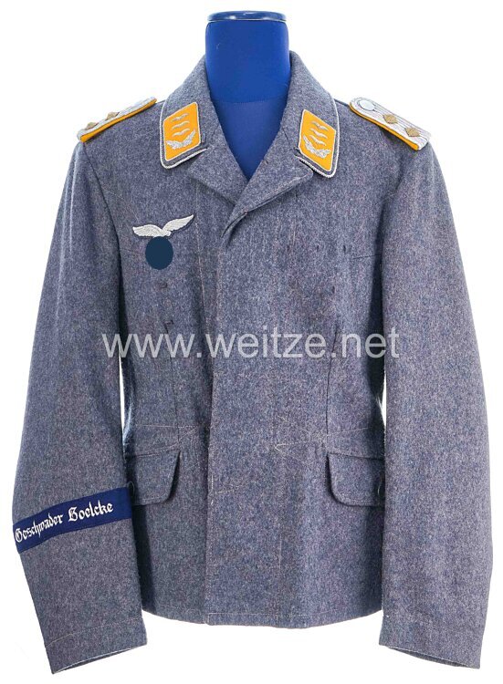 Luftwaffe Fliegerbluse für einen Hauptmann der Fliegertruppe im Geschwader 