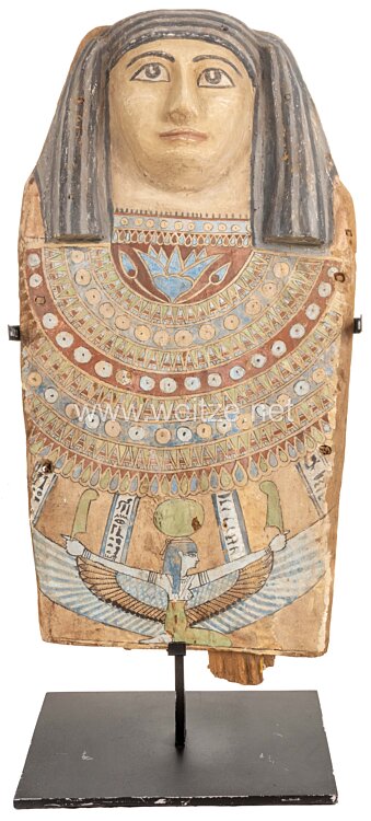 Ägypten Bemalter altägyptischer Sarkophag-Deckel Bild 2