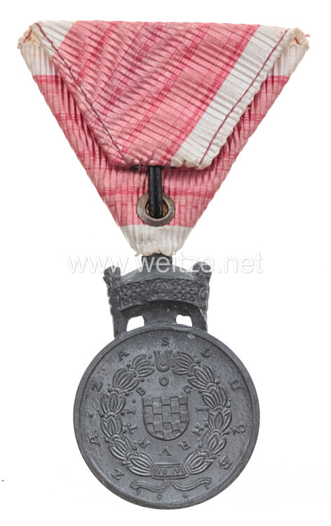 Kroatien Silberne Medaille der Krone von König Zvonimir Bild 2