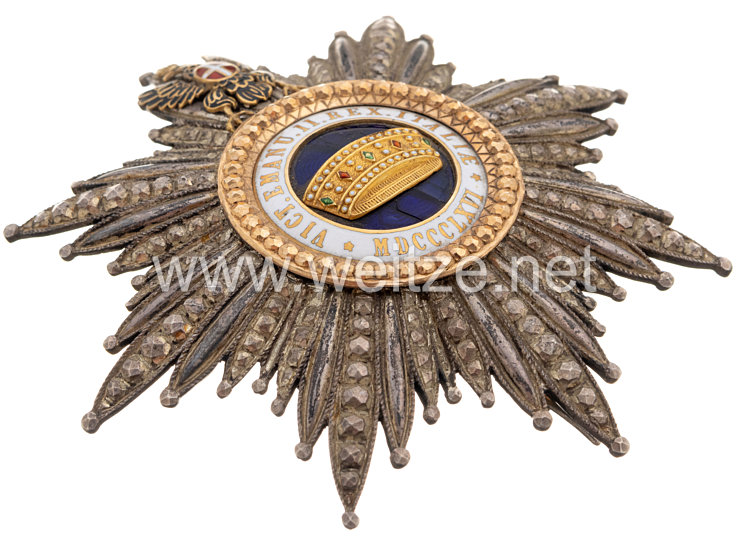 Orden der Krone von Italien Stern zum Großkreuz Bild 2