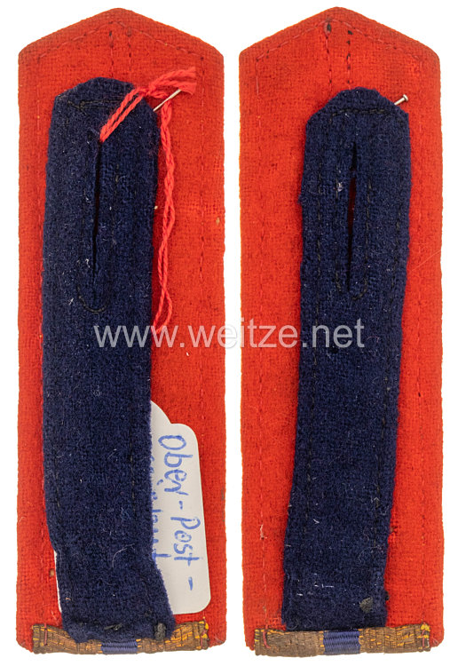 Deutsches Reich 1871 - 1918 Reichspost Paar Schulterstücke für einen Postbeamten Bild 2