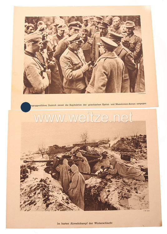 Waffen-SS - Fototafeln für die Erinnerungsmappe 