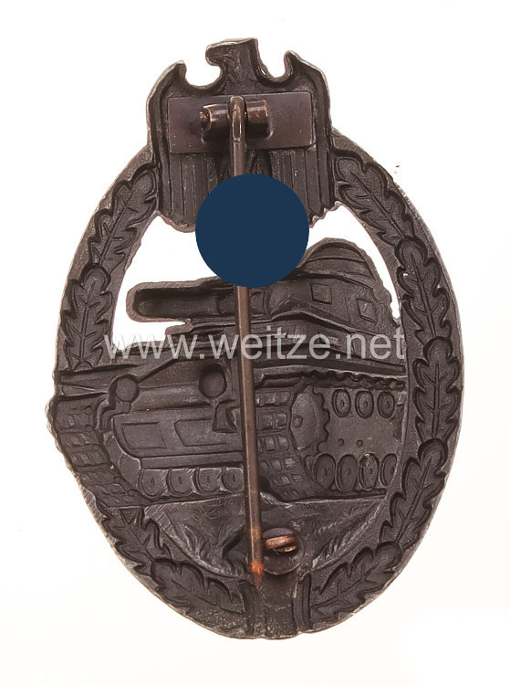 Panzerkampfabzeichen in Bronze - Wilhelm Deumer Bild 2