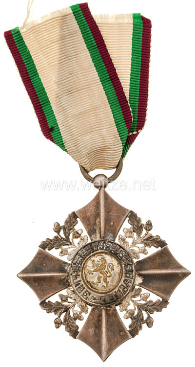 Bulgarien Zivilverdienst-Orden 1944-1946 6. Stufe Silbernes Verdienstkreuz  Bild 2
