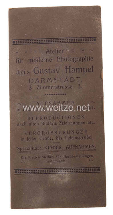 Hessen-Darmstadt Kabinettfoto eines Soldaten im Leibgarde-Infanterie-Regiment (1. Großherzoglich-Hessisches) Nr. 115 Bild 2