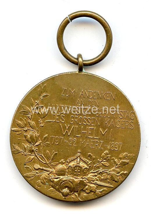 Preußen Centenarmedaille 1897 Bild 2