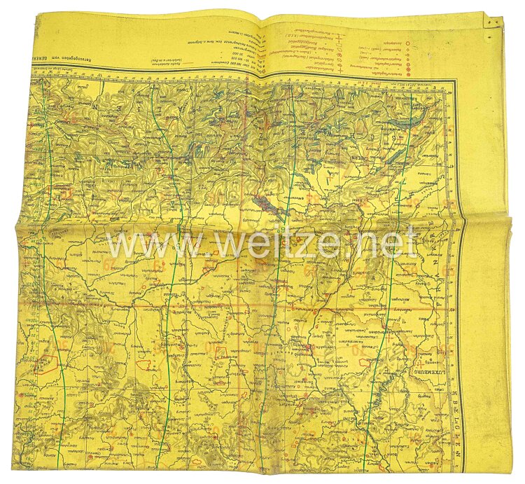 Luftwaffe Navigationskarte in Merkatorprojektion (Britische Inseln) Bild 2
