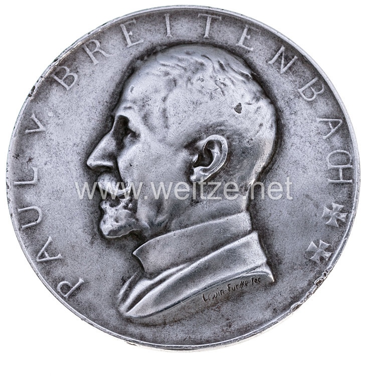 Preußen - Paul von Breitenbach Medaille – Eisenbahn Töchterhort Bild 2