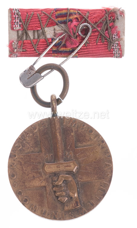 Rumänien Medaille Kreuzzug gegen den Kommunismus 1941 Bild 2