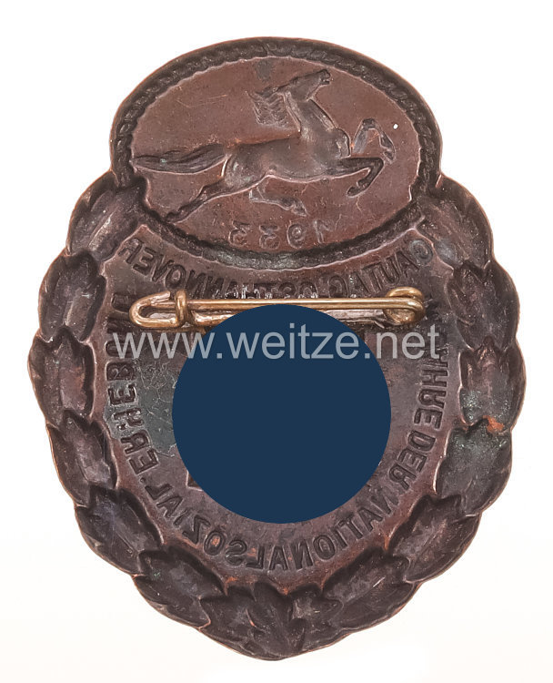 NSDAP Gau-Traditionsabzeichen Osthannover 1933 in Bronze Bild 2