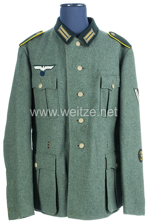 Wehrmacht Feldbluse M36 für einen Obergefreiten und Feuerwerker der Kavallerie   Bild 2
