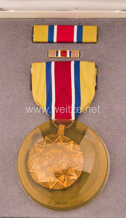 USA Army Reserve Achievement Medal in Case with Lapel Pin and Ribbon Bar Bild 2