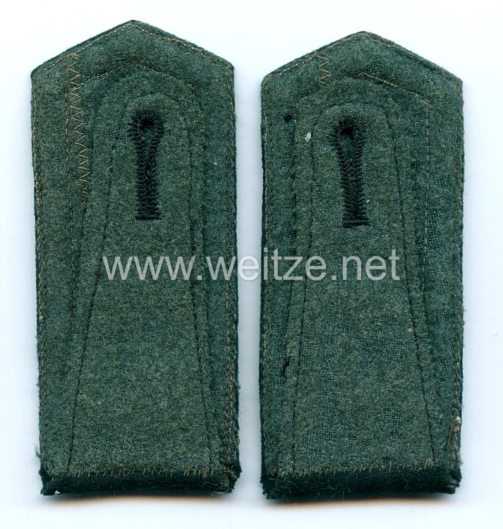 Wehrmacht Heer Paar Schulterklappen für einen Unteroffizier im Infanterie Rgt.490 Bild 2
