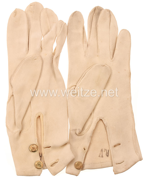 Deutsches Kaiserreich Paar Handschuhe für Offiziere Bild 2