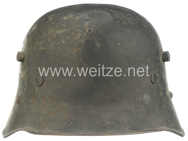 Wehrmacht Heer Stahlhelm M17 mit 2 Emblemen Bild 2