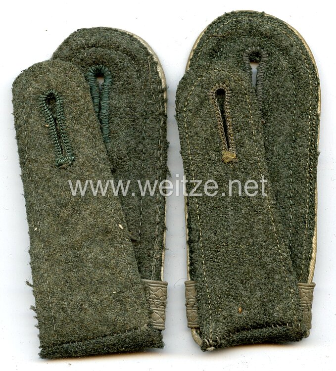 Wehrmacht Heer Paar Schulterklappen für einen Feldwebel und Offiziersanwärter der Infanterie Bild 2
