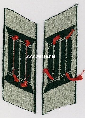 Wehrmacht Heer Paar Kragenspiegel für Offiziere Artillerie Bild 2
