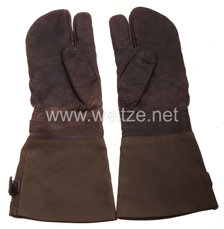Wehrmacht Paar Handschuhe für Kradschützen Bild 2