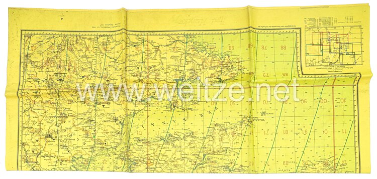 Luftwaffe Navigationskarte in Merkatorprojektion (Britische Inseln) Bild 2