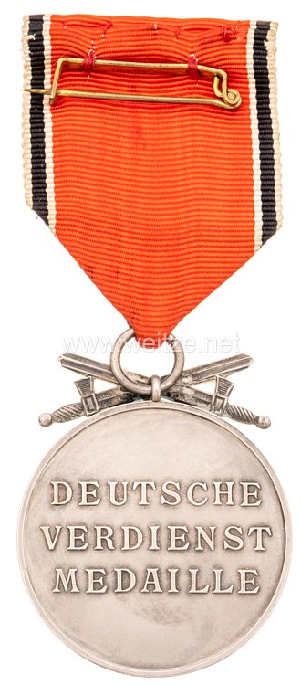 Deutsche Verdienstmedaille in Silber mit Schwertern Bild 2