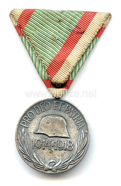 Ungarn - Weltkriegs Erinnerungsmedaille 1914-1918 Bild 2
