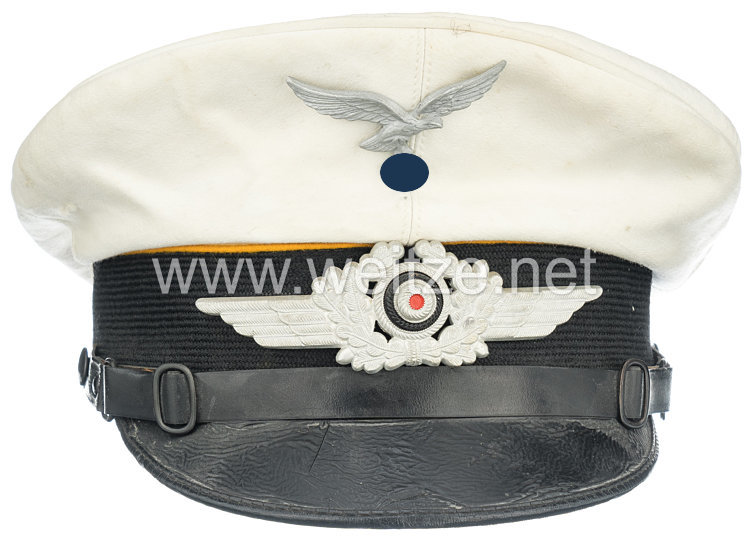Luftwaffe weiße Sommerschirmmütze für Mannschaften und Unteroffiziere Fliegertruppe bzw. Fallschirmjäger Bild 2